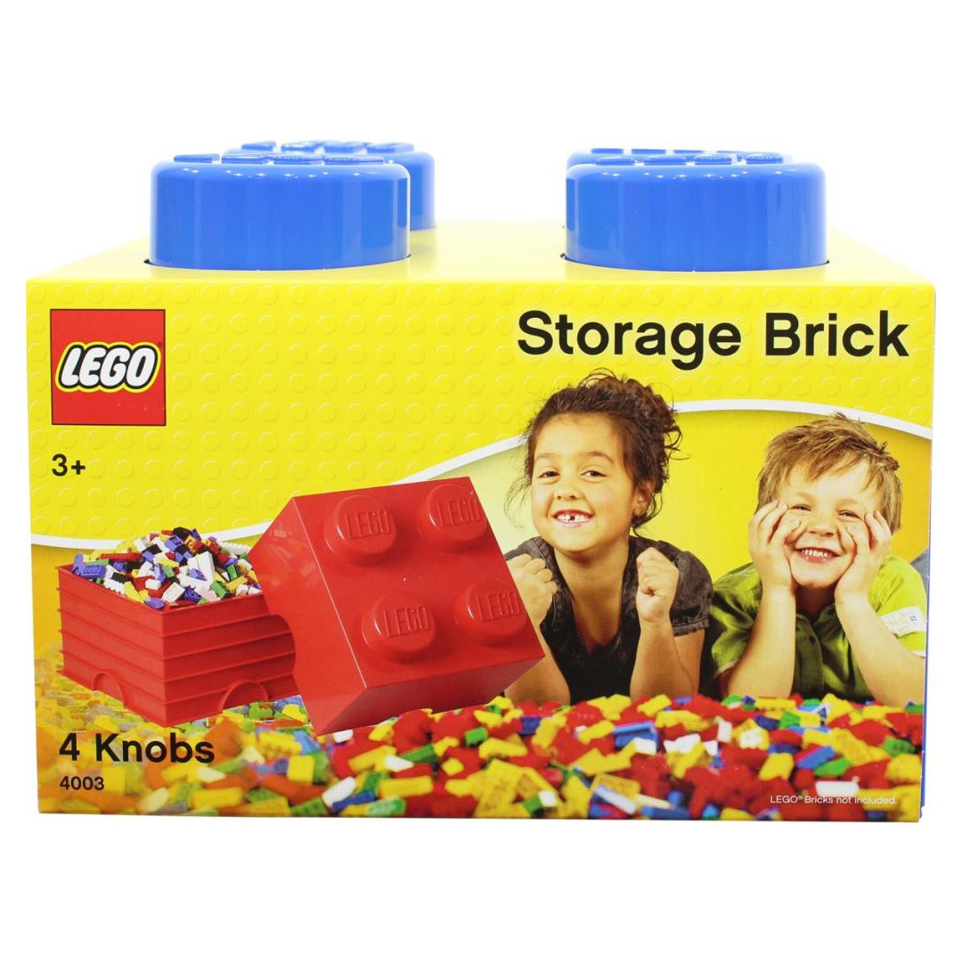 LEGO Storage Brick Blue 4 Knob Mr Toys Toyworld